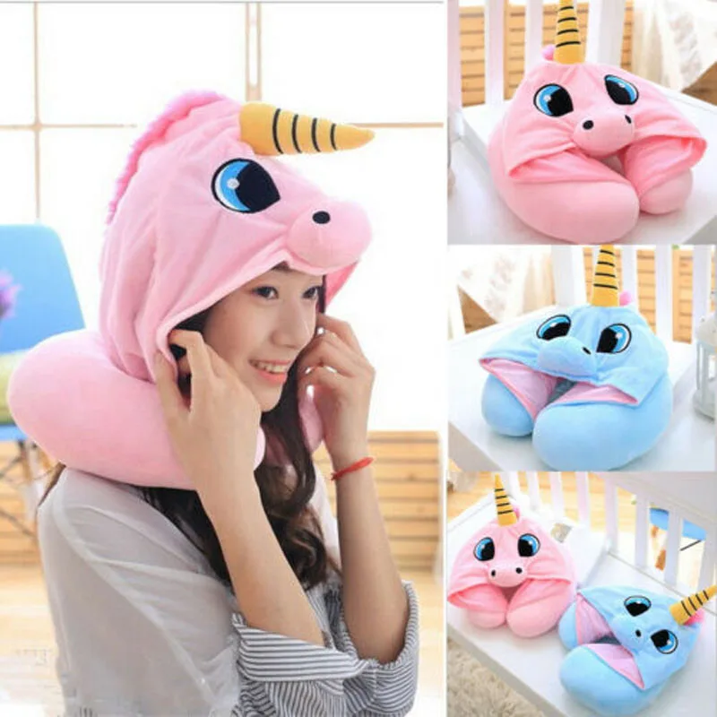 

Memory Foam U Shaped Travel Pillow Neck Support Head Rest Airplane Cushion cute portable pillow