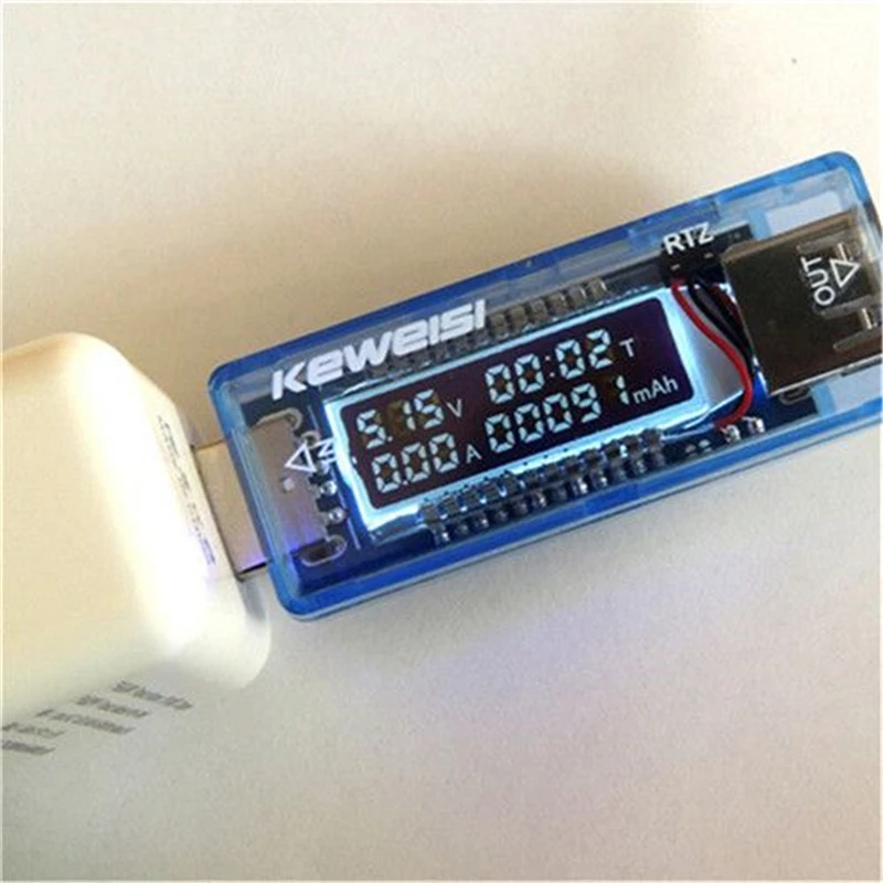 Тестер емкости аккумулятора KEWEISI 3 В до 9 0A 3A USB зарядное устройство | Игрушки и