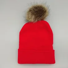 Женская меховая шапка с помпонами, зимняя женская шапка, шапка для девочек, вязаные шапочки, шапка, фирменная Новинка, плотные женские шапочки