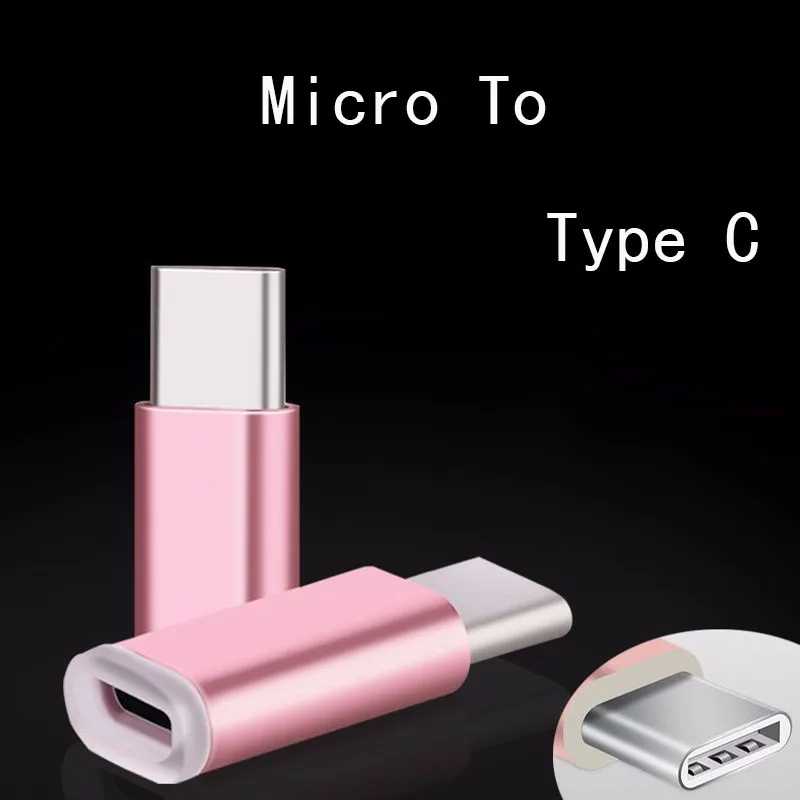 Type-C Adapter Micro USB To Type C Adaptores Mini Android Micro Female To USB Type C Male Adapteur Support Drop Shipping Retail 