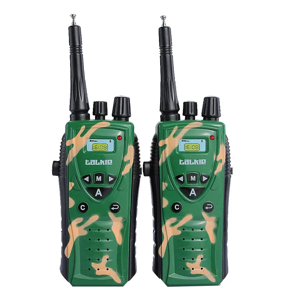 2 шт. дети военный камуфляж Walkie Talkie Ручной Портативный Walkie Talkie игрушка новые игрушки для детей на день рождения