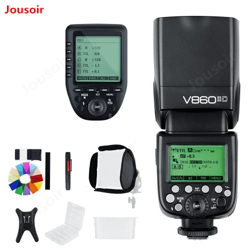 Godox-V860II-C-V860IIC-Speedlite-GN60-HSS-1-8000s-TTL-Flash-Light-Xpro-C-Wireless-Flash