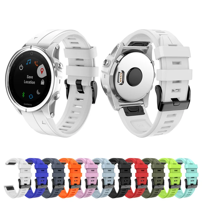 

20mm Silicone Watch Band Strap Loop Wristband for Garmin Fenix 5S Fenix 5S Plus SD998