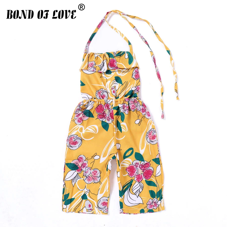 

2019 New Spring Baby Girls Overalls Children Clothing All-Match Kids Suspenders Pants Cotton Sling Girl Trouser Romper