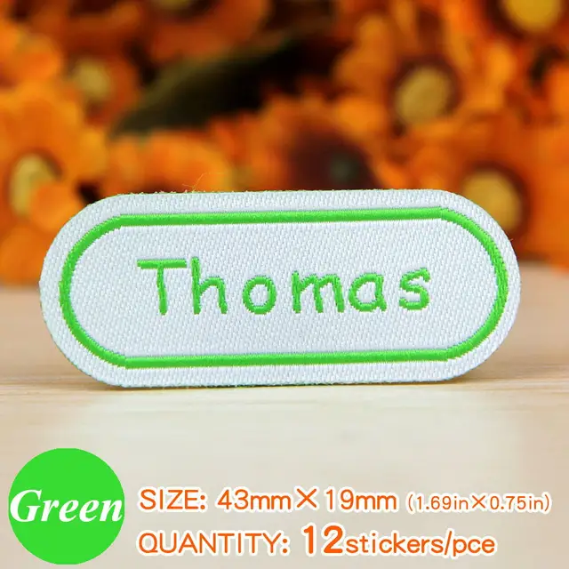 FREE SHIPPING Name Stickers For Clothes Water Proof Decals Washable