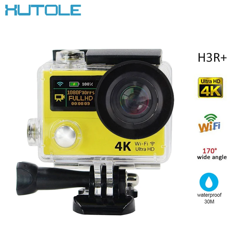 H3R Ultra 4K wifi Digital Sport Camera DV HD 2.0" Dual Screen Action Cam Waterproof 30m 60fps 170D Lens go - proStyle Camcorder