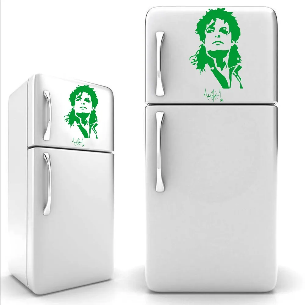 YOYOYU Cool Michael Jackson Silhouette fridge Sticker Vinyl Wall Mural Art kitchen Decoration Kitchenware Wall Sticker J870