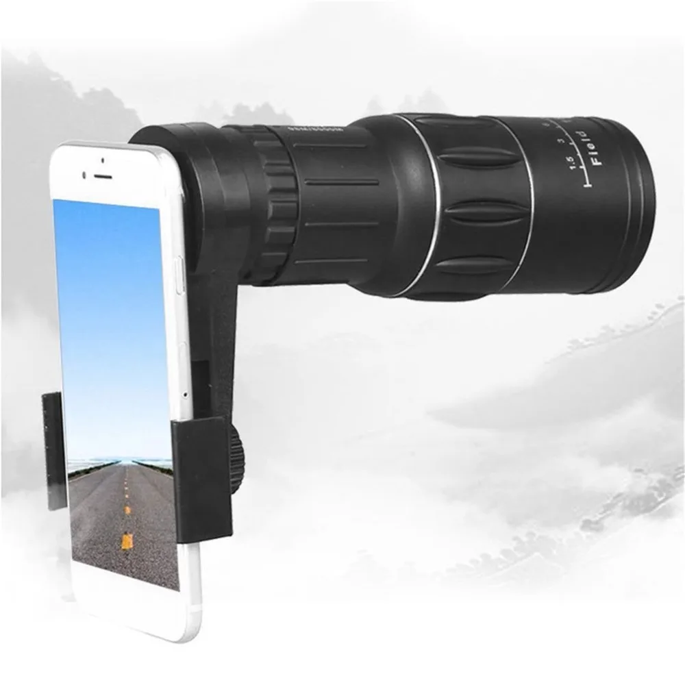 

16x52 Monocular Telescope BAK4 Prism FMC Coated Green Film HD Scope With Phone Clip for Outdoor Hunting Hiking