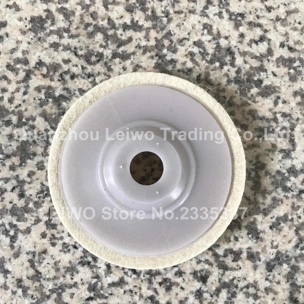 Wool Felt Polishing Wheel 4 inch (100 mm) Marble Abrasive for Angle Grinder Work with Polishing Wax or Grinding Polishing Paste