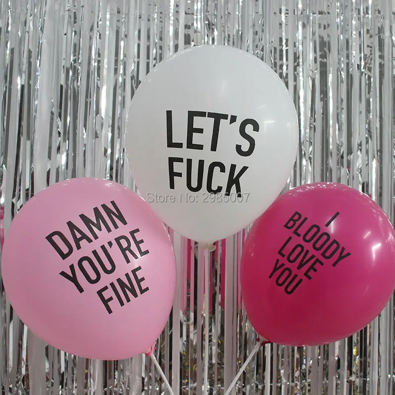 Badass Prank Abusive Balloons - Funny Rude Bachelorette Party Decorations image 3