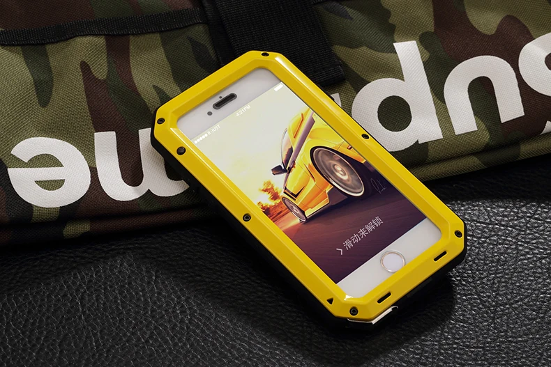 Роскошный бронированный металлический алюминиевый чехол для телефона Doom для iPhone XS MAX XR X 6 6S 7 8 Plus 5S SE 5 5C 4S противоударный чехол
