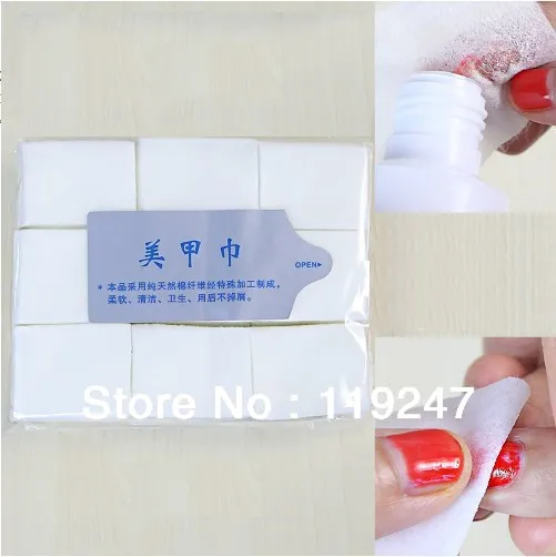 

Free Shipping Hot Selling 900pcs/pack Nail Art Tips Manicure Polish Remover Clean Wipes Cotton Lint Pads Paper Dropshipping