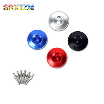 

SRXTZM Universal Push Button Billet Hood Pins Lock Clip Kit Car Quick Latch Aluminum Alloy Mini Engine Hood Cover Lock 1pcs