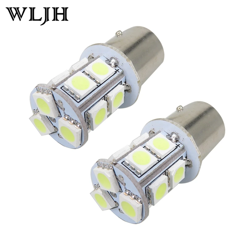 

WLJH 2x 1156 BA15S 13SMD 5050LED Car 12V Tail Auto External Parking Light Turn Signal Light Backup Reverse Tail Light Indicators