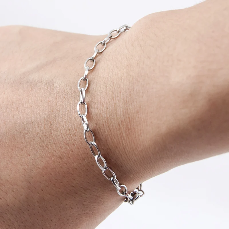 Risul-women-Jewelry-4mm-long-oval-ROLO-new-style-Bohemia-bracelet-squarewire-chain-personalized-Stainless-steel (2)