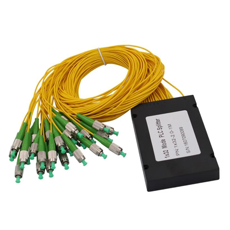 FTTH ABS Box 1x32 FC APC PLC волокно оптический сплиттер с FC/APC разъем плоский волновод Тип оптический сплиттер