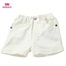 Новая детская Обувь для мальчиков модные однотонные Шорты для женщин Брюки для девочек Пляжные шорты одежда Nouveau Pantalon Broadcloth de режим-Новаш калас de Moda