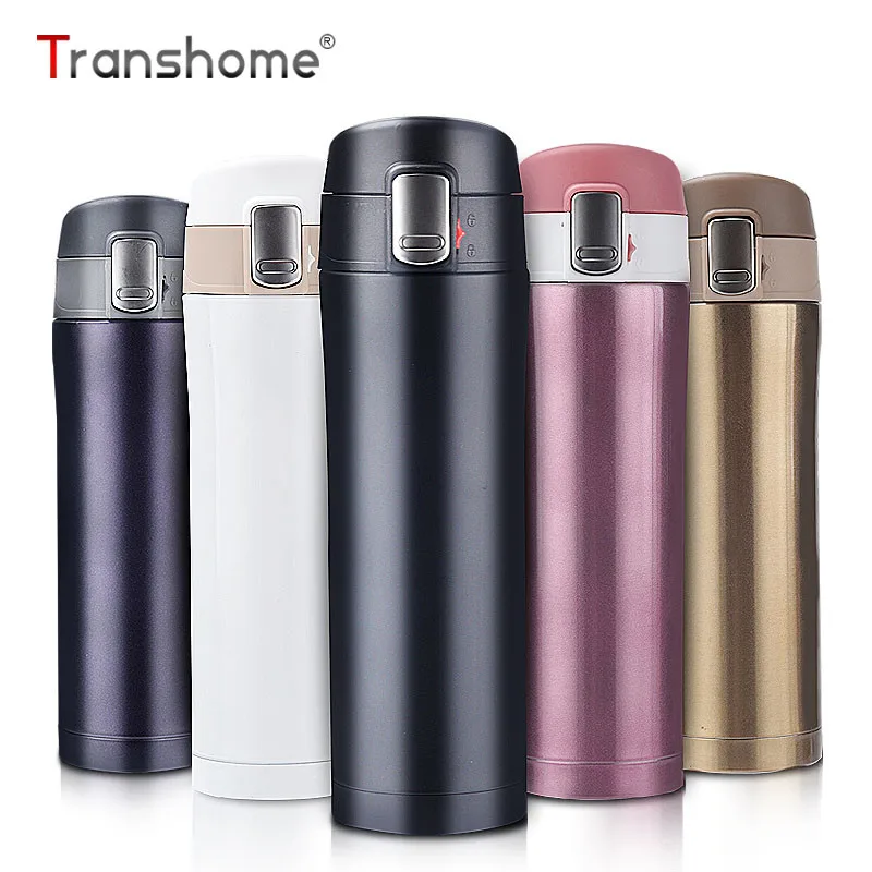 

Transhome Thermos Travel Mug 450ml Coffee Thermos Mug Cup Stainless Steel Vacuum Bottle Thermos Bottle Coffee Thermo Cup