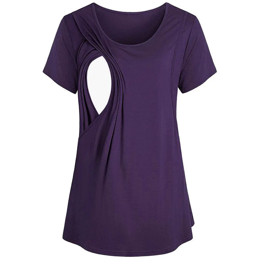 

Maternity Clothes Women Maternity Nursing Breastfeeding Pregnant Shirt Top Blouse Ropa Embarazada Maternity Tops Summer 2019
