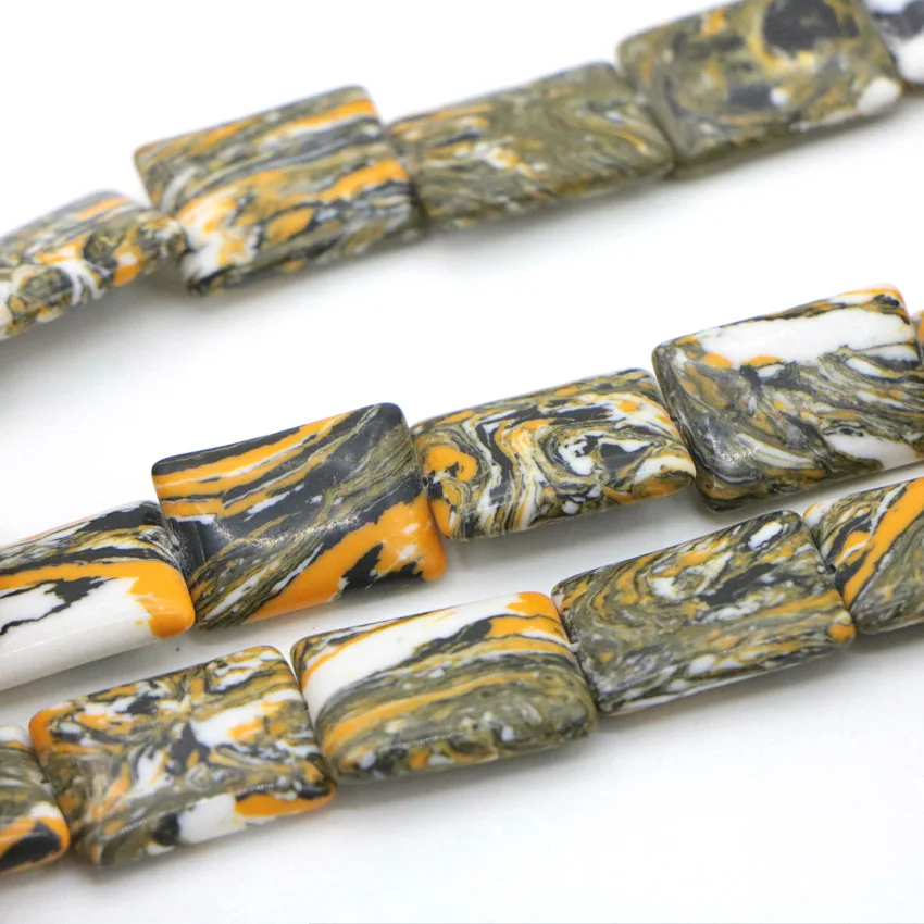 The long square shape of Turkey pine beads (31)