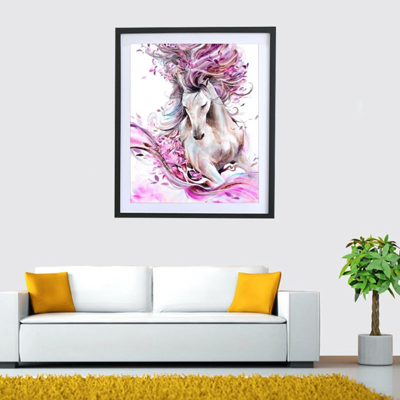 Horse 5D 0*30cm Diamond Embroidery Painting DIY Cross Stitch Craft Kit Tool Home Decor