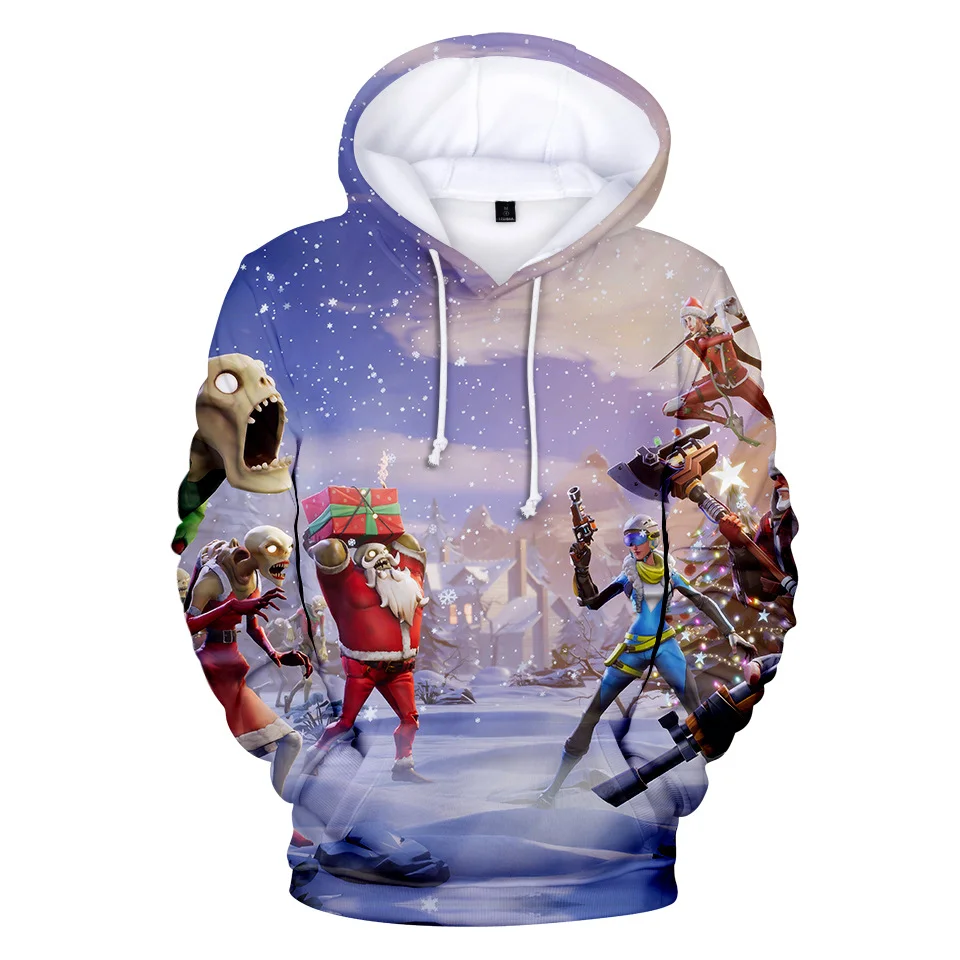 Fans Wear Gamer Hip Hop Hooded Sudadera Battle Royal Anime Hoodie Men 3D Print Hoodies Christmas Battle Heroes Hoodie
