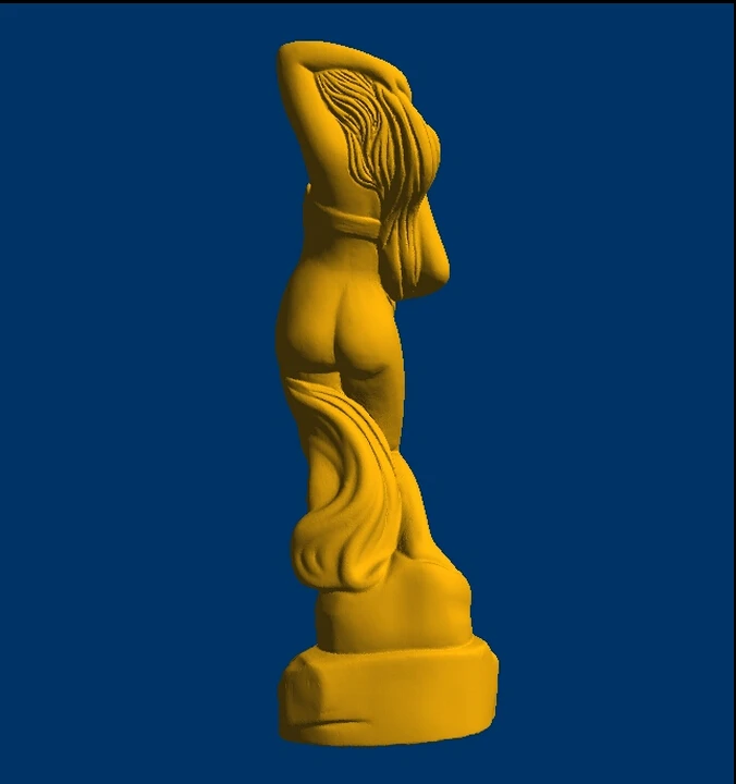 3D модель STL формиат ЧПУ рельефная скульптура с компьютерной резьбой красивая
