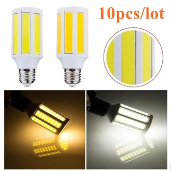 

10X E27 / E14 / B22 9W 15W LED COB Corn Light Lamp Warm White Cold white Energy Saving 110-240V Free Shipping