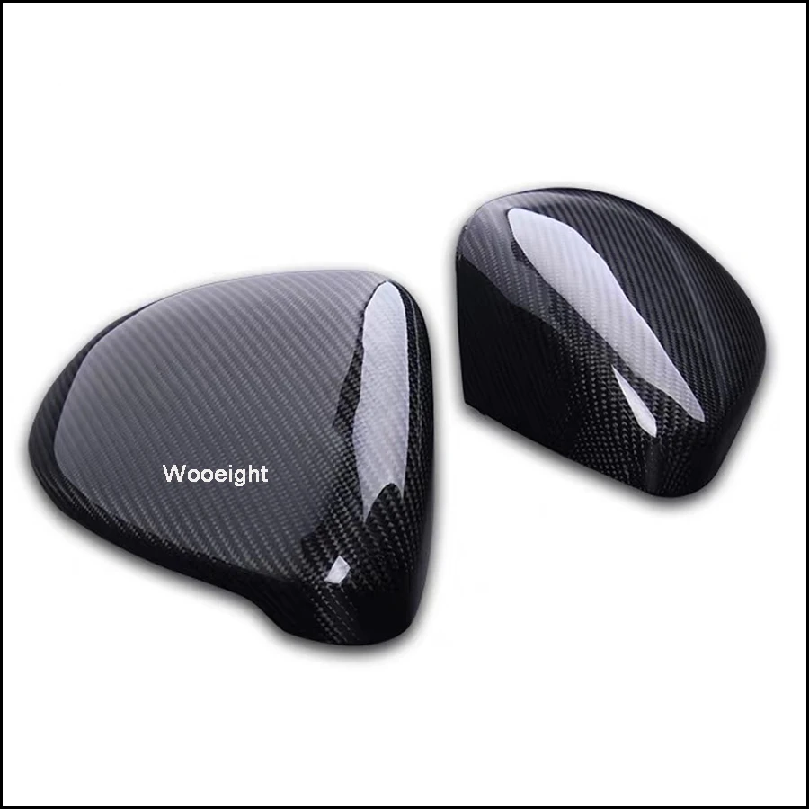 2Pcs Carbon Fiber Auto Car Mirror Cover For VW Golf 7 MK7 2014 2015 2016 2017 2018 ABS Side Rearview Mirror Cover Trim