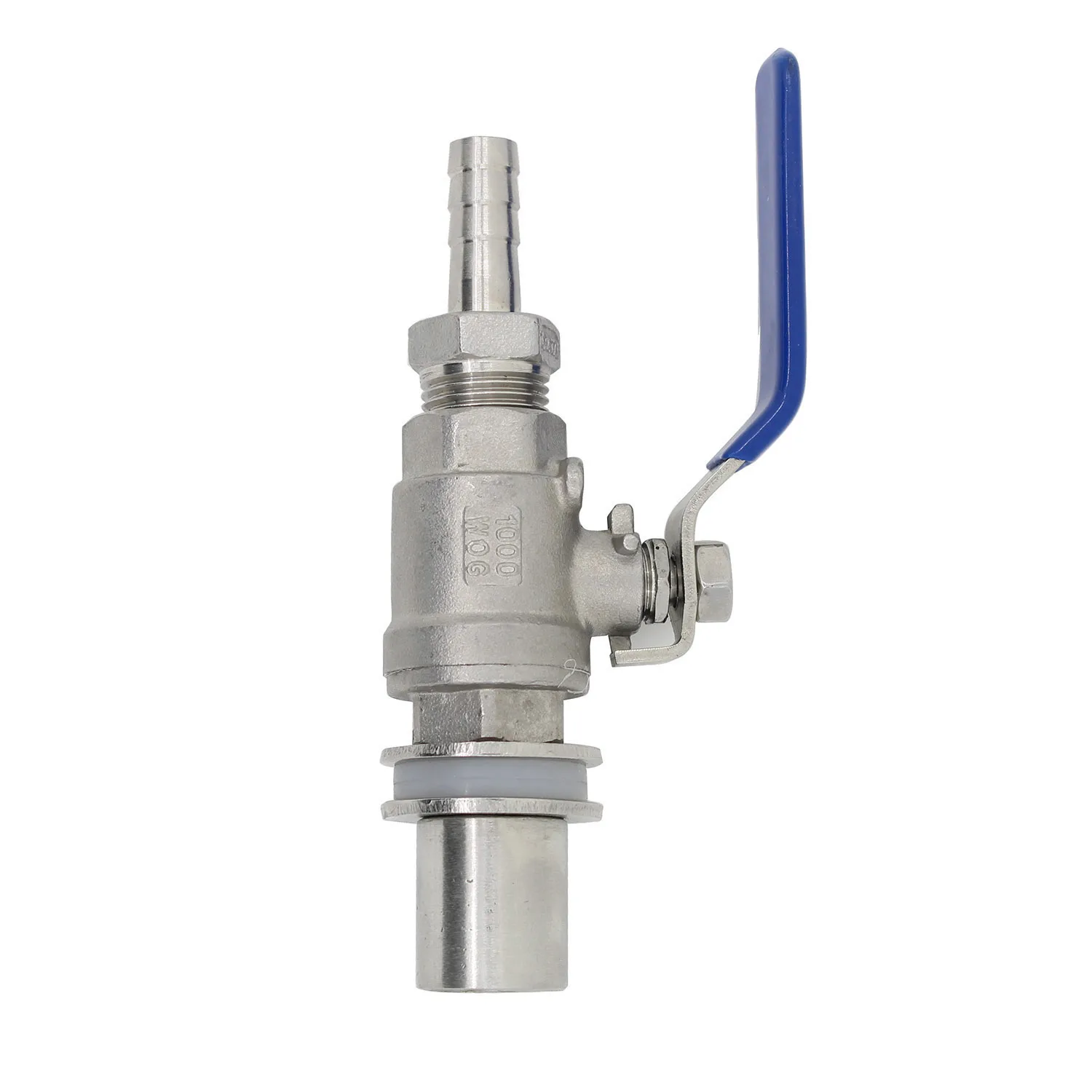 1/" Нержавеющая сталь шаровой клапан Барб трубы бесшовных компактный чайник шаровой клапан Homebrew