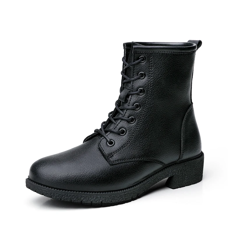 

Women's Motorcycle Ankle Boots Spring Autumn 2016 Casual Shoes For Woman Military botas High Top height increasing Snow Boots