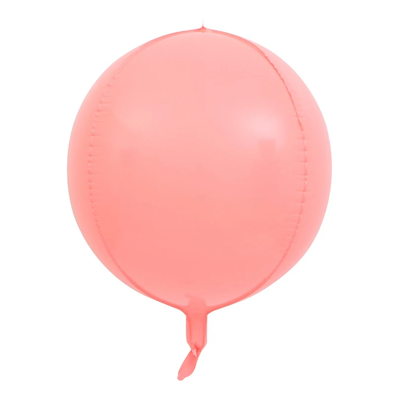 2 шт. 22 дюйма Макарон воздушные шары День рождения Декорации для свадьбы конфеты цвет детские игрушки круглый шар из алюминиевой фольги - Цвет: pink
