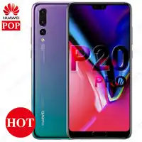 Original Huawei P20 Pro Mobile Phone 6.1 inch 4G LTE Kirin 970 Octa Core 6GB 128GB face unlock 4000mAh SuperCharge GPU Turbo