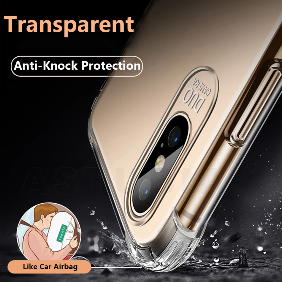 Caso de Huawei Mate 20 Pro caso cubierta de silicona transparente Funda Coque para Huawei P20 Lite P20 Pro Nova 3I Honor 8C caso