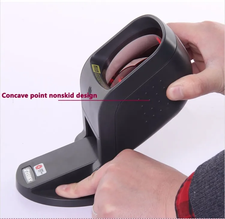 Zebex Z-6170 Hands-Free Laser Omnidirectional Barcode Scanner Desktop Bar Code Reader Five scan directions 20 lines portable printer scanner