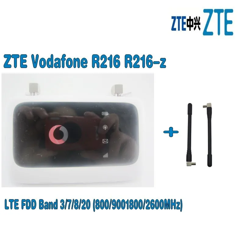 Разблокированная Мобильная точка доступа ZTE Vodafone R216 с антенной 4G LTE 150 Мбит/с