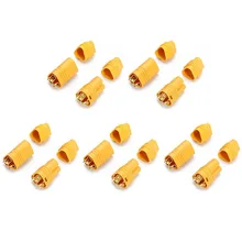 RC plane 5 pair AMASS MT60 3 5mm 3 pole Bullet Connector Plug Set For RC