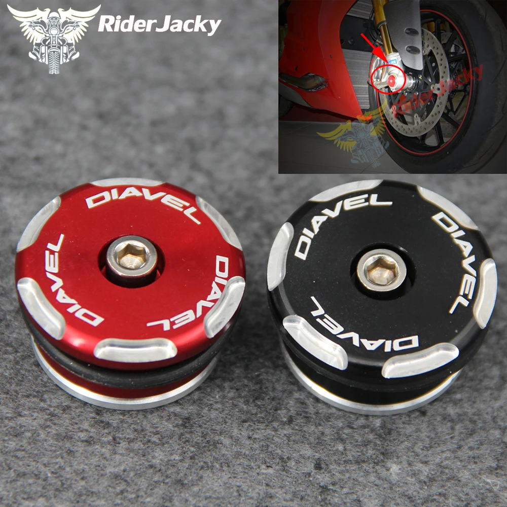 

Diavel Modification Motorcycle Accessories Right Front wheel CAP Cover Axle Nut Cover Bolt For Ducati Diavel All Years 2011-2018