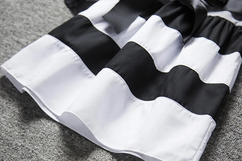2018 Autumn Baby Girls Dress Long Sleeve Striped Children Winter Dress Girls School Daily Wear Kids Toddler Autumn Clothing  (15)