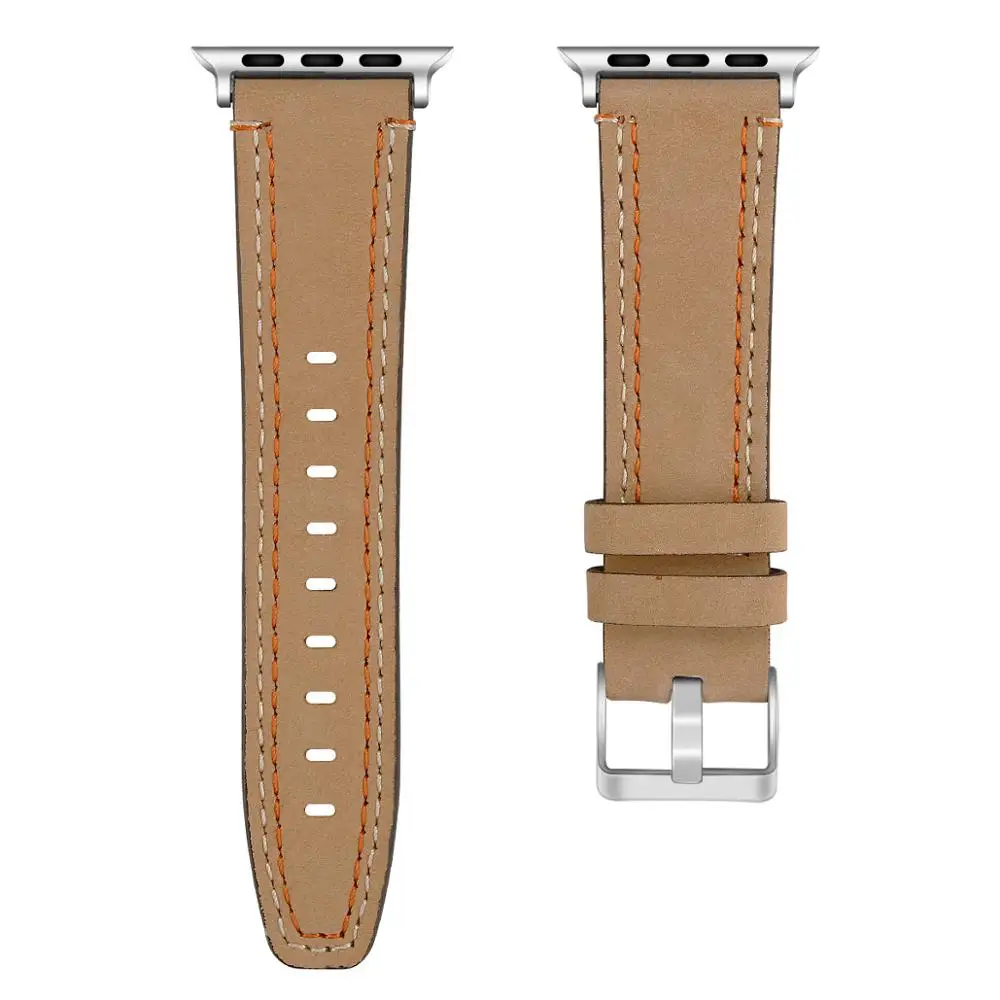 5 цветов кожаная Петля ремешок для наручных часов Apple Watch series 4 44 мм 40 мм браслет ремешок для наручных часов iWatch 1/2/3, 42 мм, 38 мм, ремешок для часов
