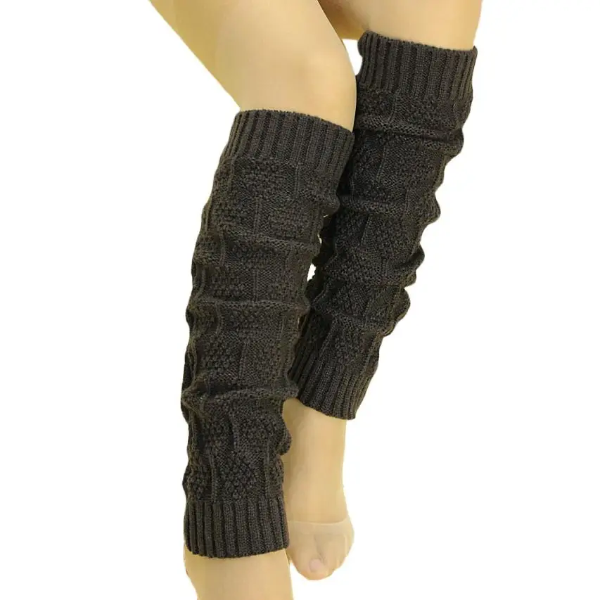 Потрясающие Популярные женские вязаные гетры, носки с накладкой на пуговицы, новые зимние гетры, модные аксессуары