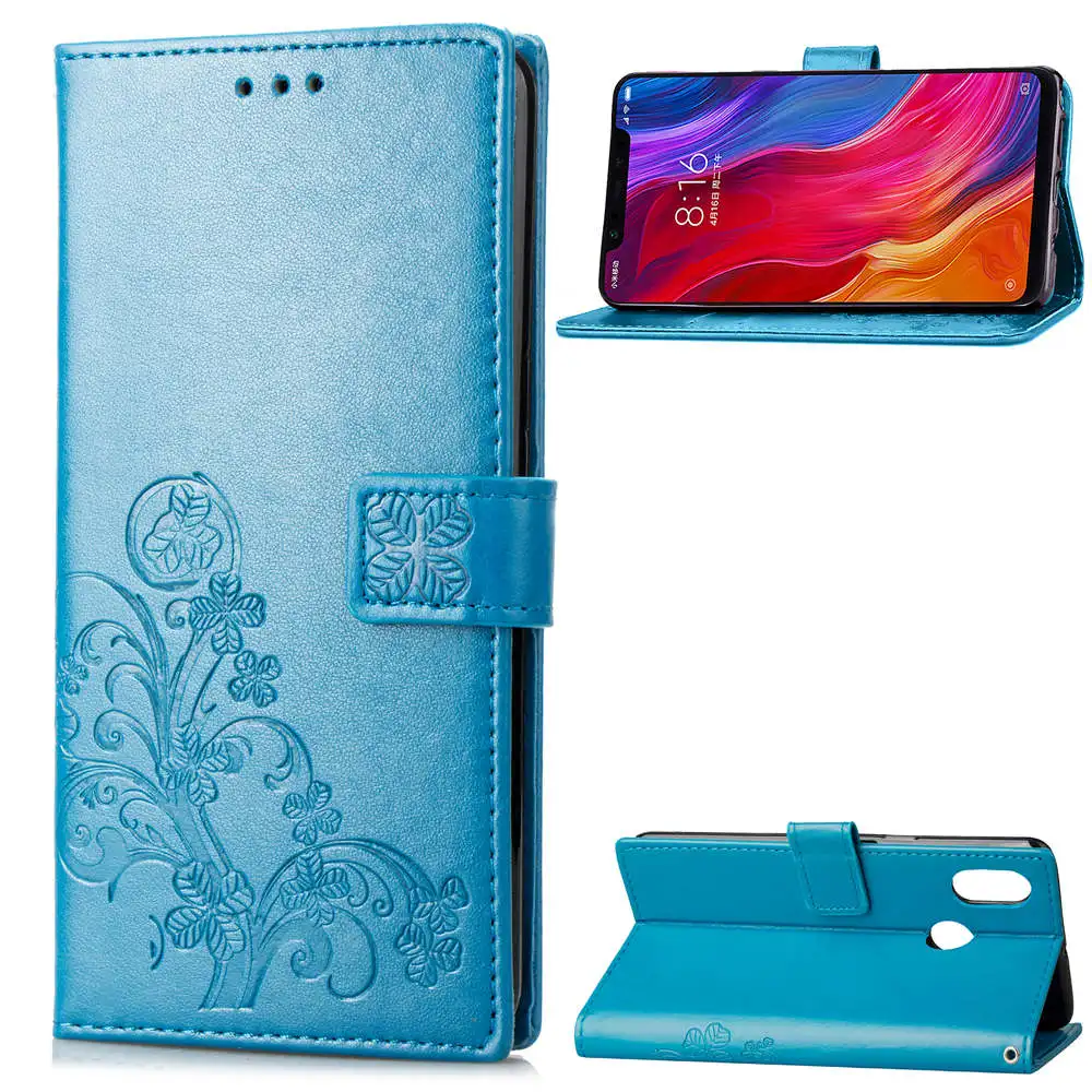 

Wallet Flip Cover Leather Case For Xiaomi Mi 8