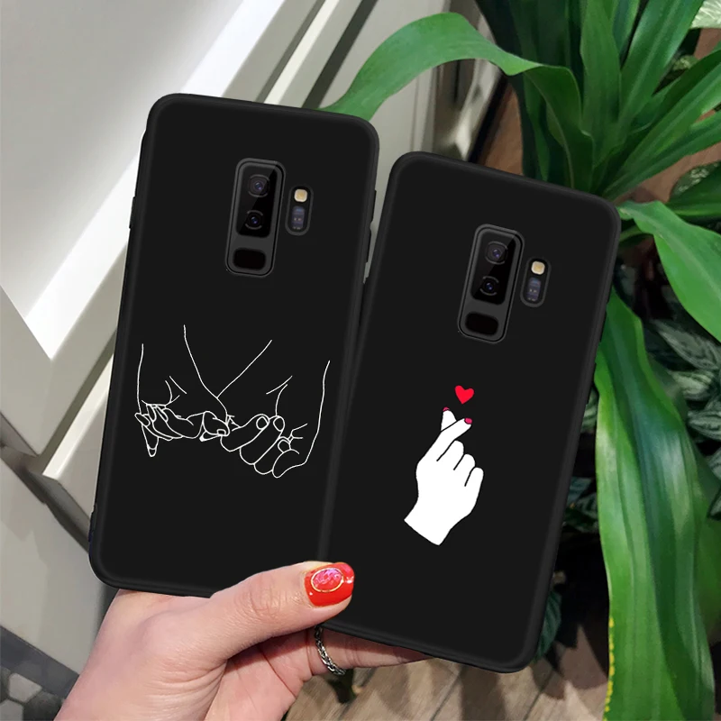 نمط حقيبة لهاتف سامسونج غالاكسي S8 s9 Plus ملاحظة 8 9 A8 A6 زائد 2018 A5 A7 2017 الأسود ماتي غطاء لسامسونج 8 J4 J6 A9 S10 S10E