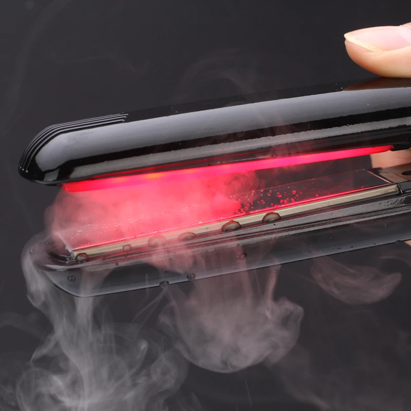 Comprar El plancha para el cuidado del cabello ultrasónico e infrarrojo reconoce el pelo dañado estilizador de pelo de hierro frío para el cuidado del cabello