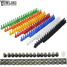 Motorcycle Windshield Bolt Screws Nut Fastener Fairing For Honda CBR 600 f4i f4 f3 f2 250 1100xx CBR 250R 300R 500R CNC Aluminum for honda cbr600 cbr1000x cbr 1000x cb500r cb500x cb 500r 500 m5 motorcycle windshield windscreen bolt screw nut fastener kit