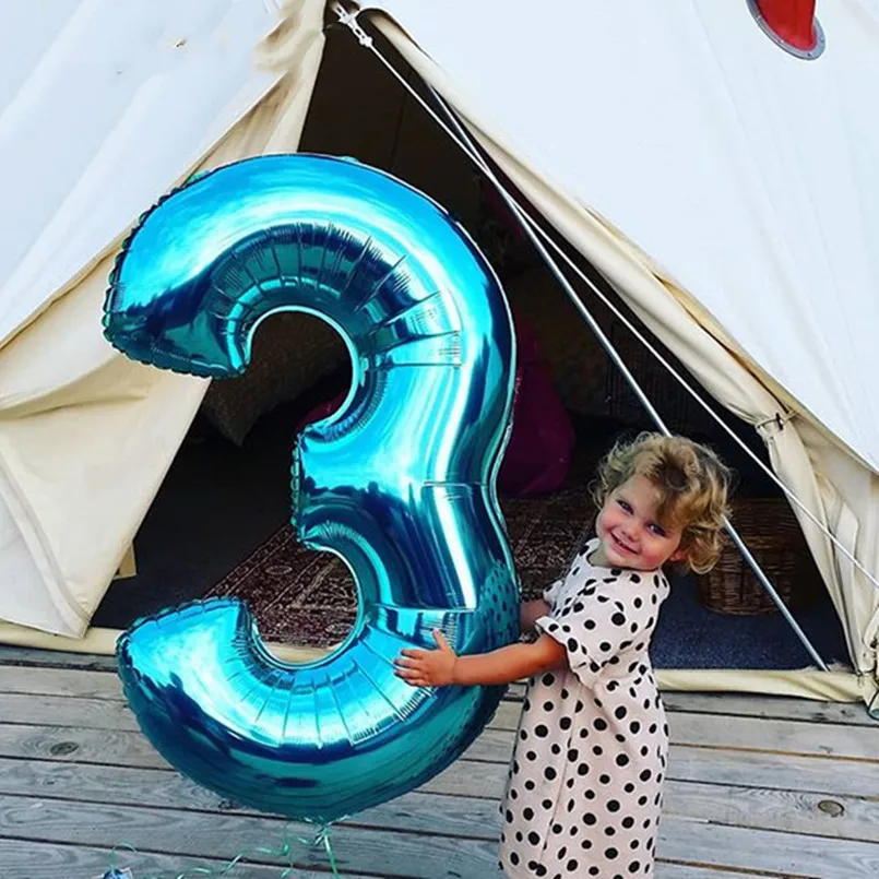 40 дюймов цифры буквы шар большой размер красочные алюминиевые пленки воздушный шар для свадебной вечеринки Счастливые воздушные шары для украшения дня рождения