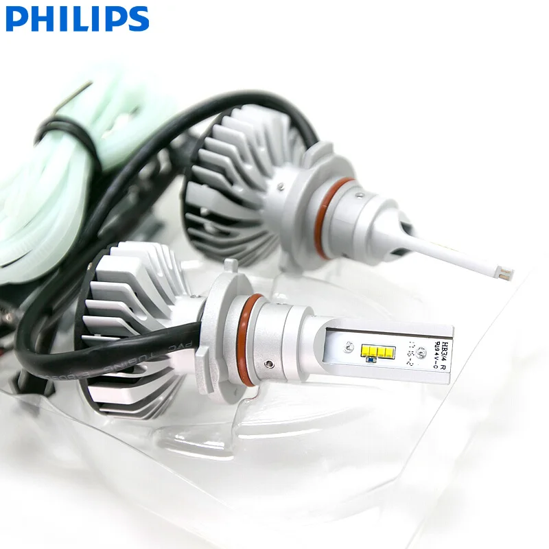 Philips X-treme Ultinon светодиодный 9005 9006 HB3 HB4 12V 11005XUX2 6000K Автомобильный светодиодный головной фонарь Авто лампы+ 200% более яркий(двойная упаковка