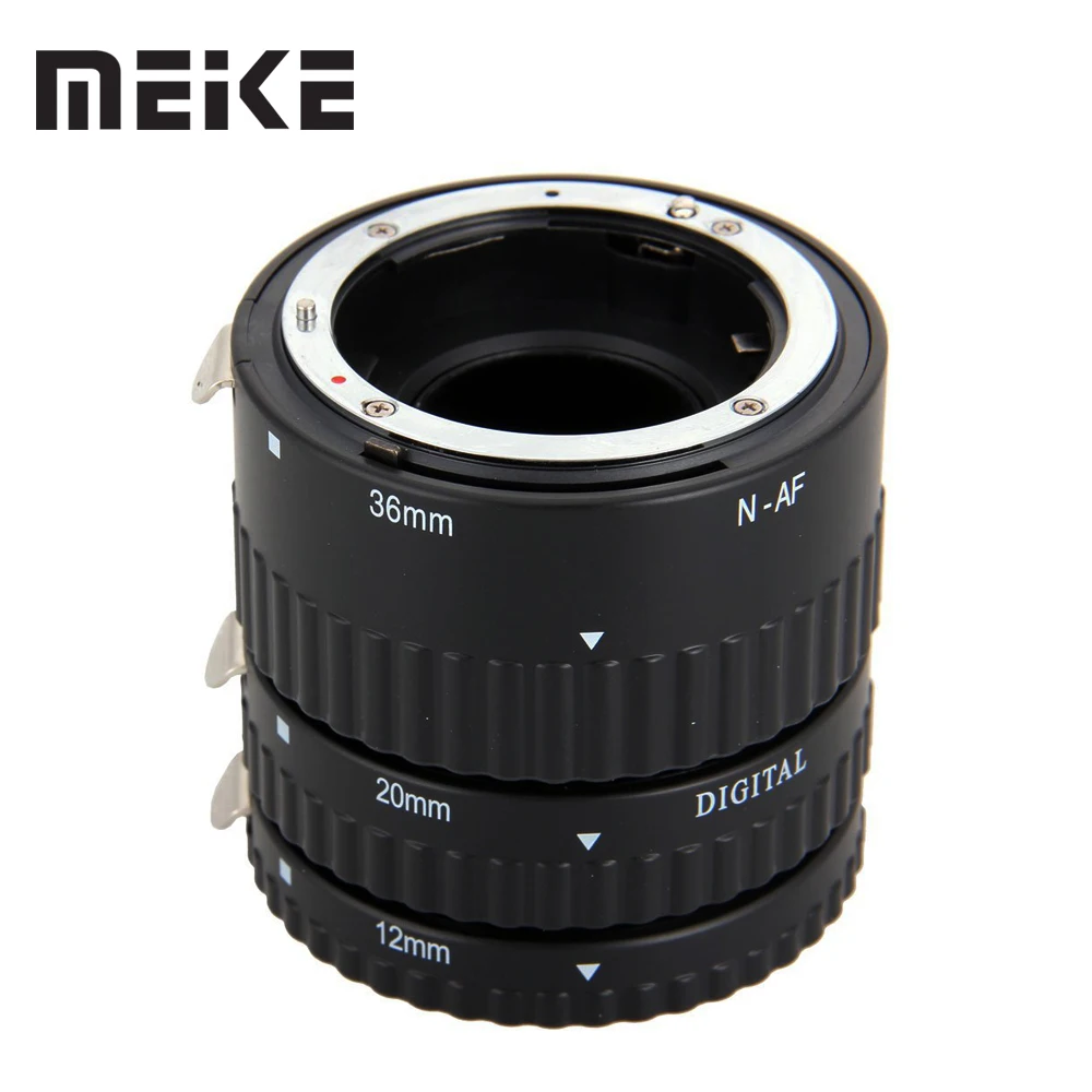 Tubo para Nikon Meike Foco Automático Metal Macro Extensão D7100 D7000 D5100 D5300 D3100 D800 D750 D600 D90 D80 Dslr Câmera af