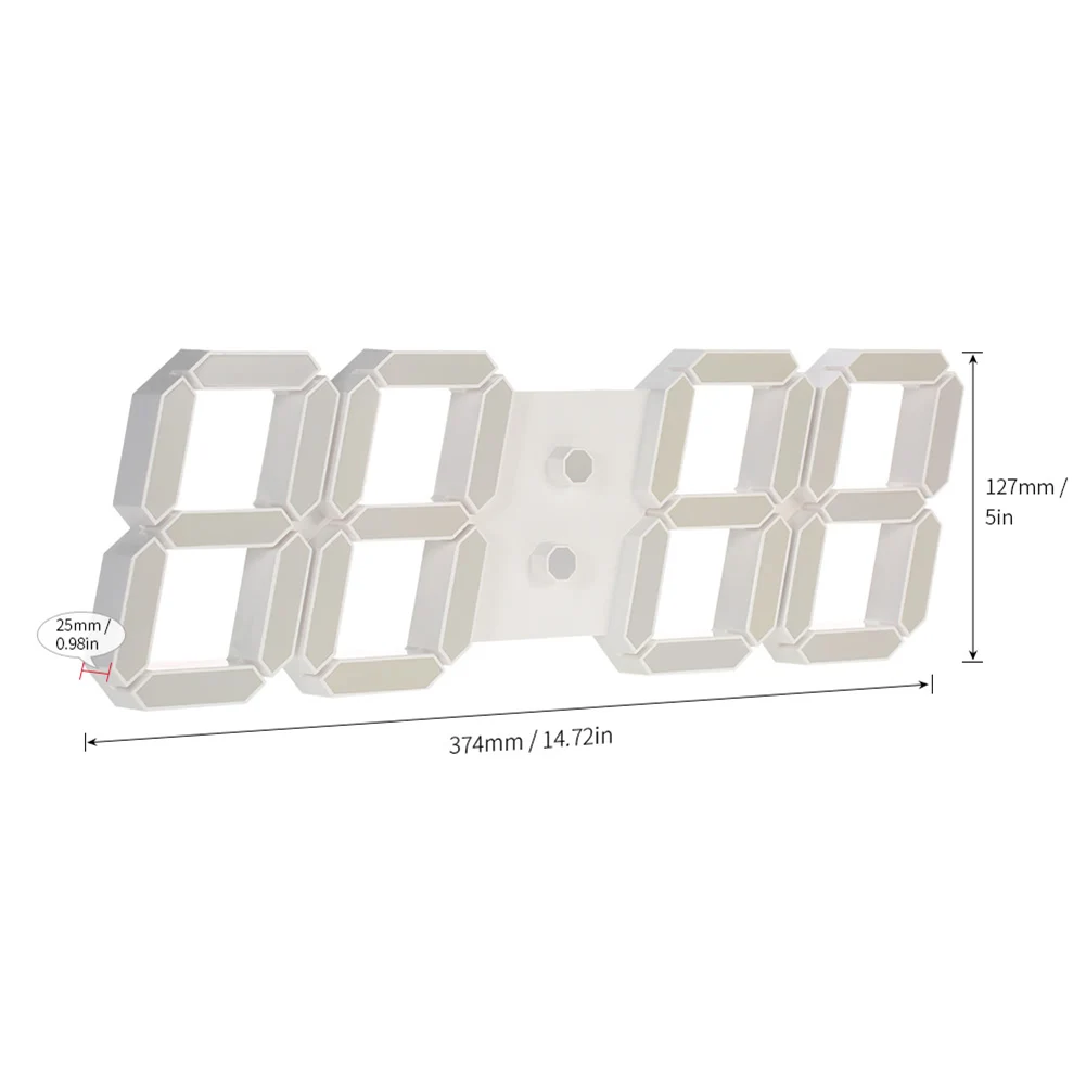 Современный дизайн USB светодиодный цифровые настенные часы обратного отсчета часы декор для гостиной