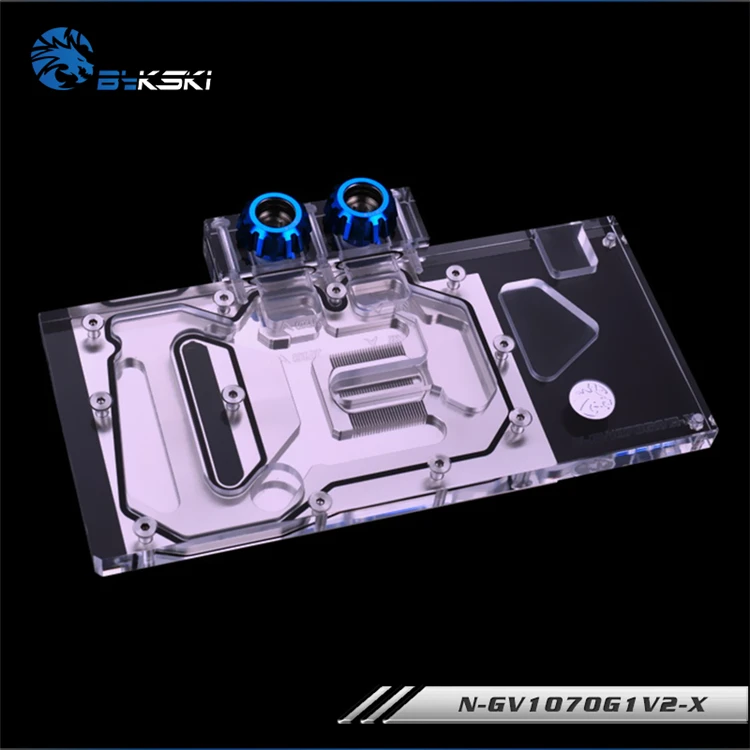 Bykski полное покрытие Waterblock плюс GIGABYTE GeForce GTX 1070 Ti WINDFORCE 8 г видеокарты. P/N: GV N107TWF2